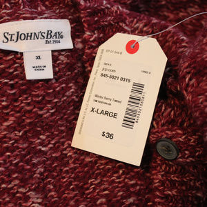 St. John's Bay Sweaters - Maroon Woman's Long Sleeve XL Sweater St. John's Bay Sweaters - Maroon Woman's Long Sleeve XL Sweater